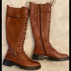 BRAND NEW without box LUCKY BRAND NWT Lace Up Inniko Tall Military Boot